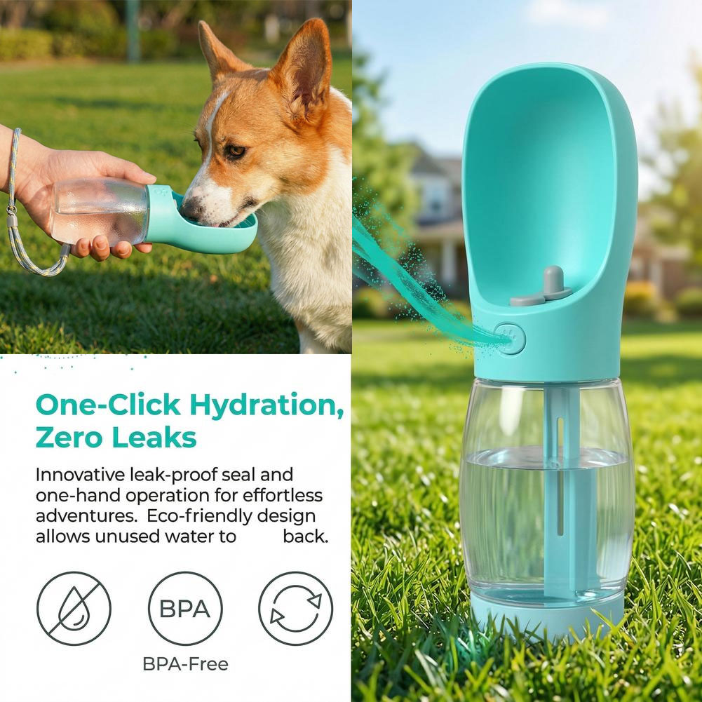 Pet Supplies Co - Portable Dog Water Bottle Travel Pet