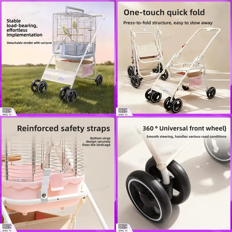 Foldable Lightweight Pet Strol - огляд і ціна Pet Stroller Carrier