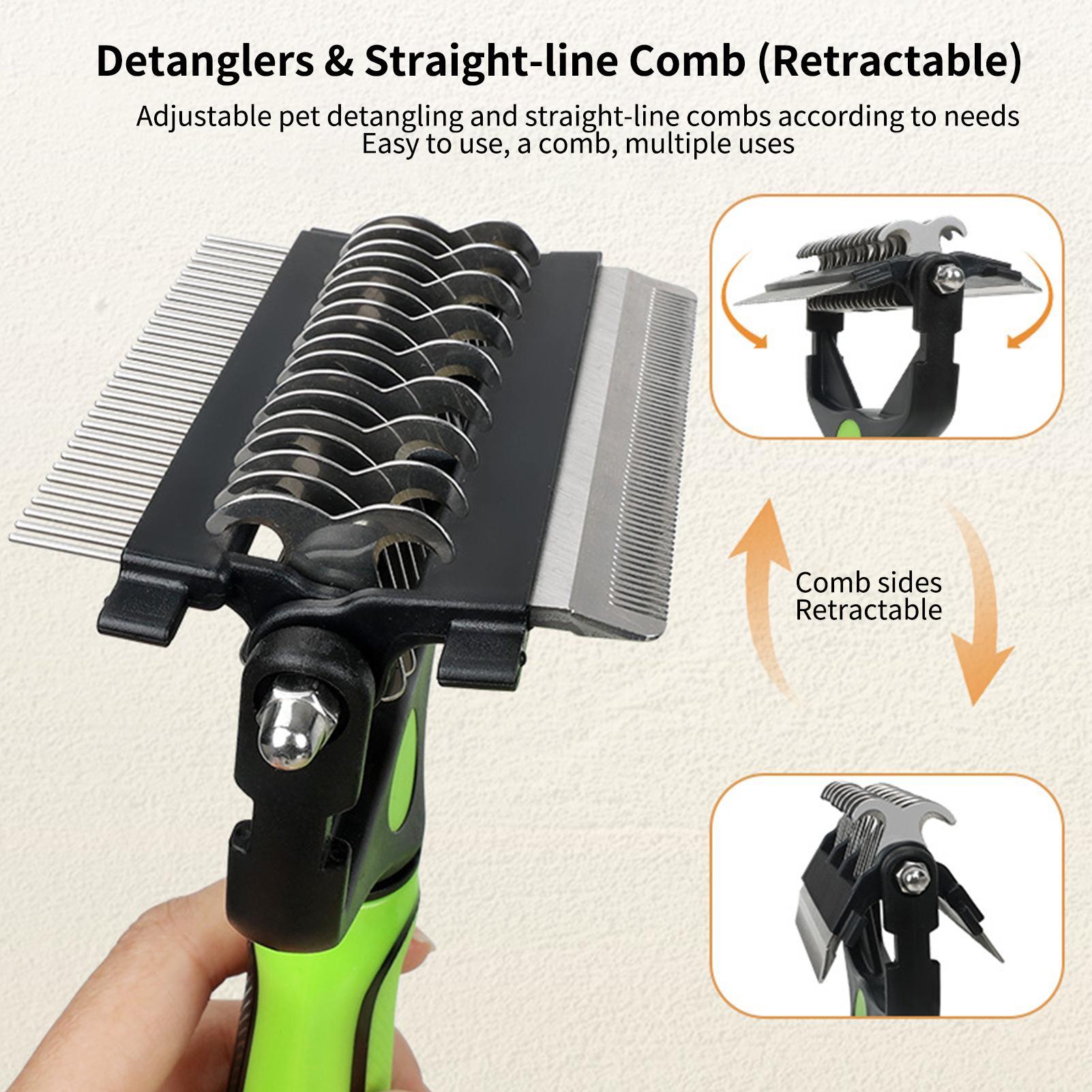 Dog Shedding Brush Double-side - огляд і ціна Pet Supplies Vet