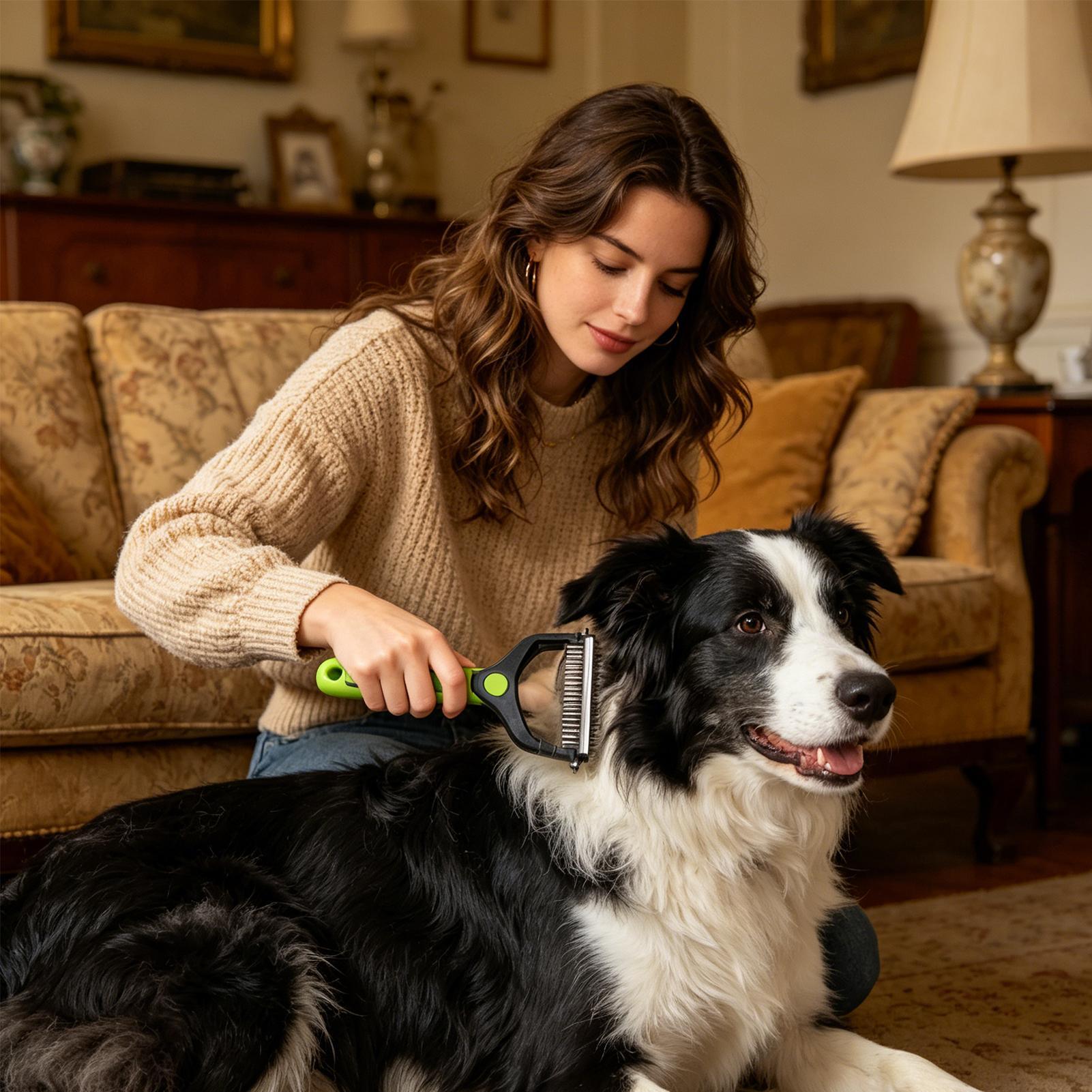 Dog Shedding Brush Double-side - огляд і ціна Pet Supplies Vet