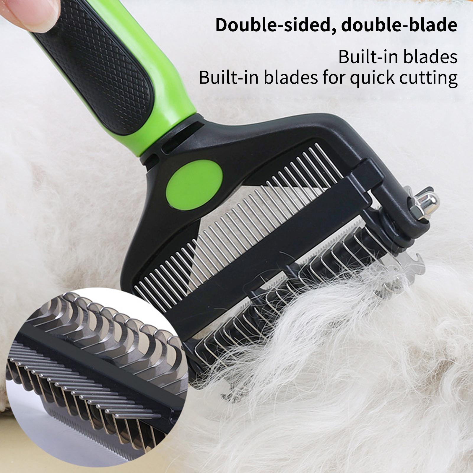 Dog Shedding Brush Double-side - огляд і ціна Pet Supplies Vet