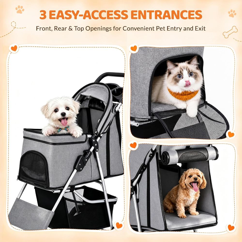 Pet Stroller, Cat/Dog Stroller - огляд і ціна Pet Stroller Carrier