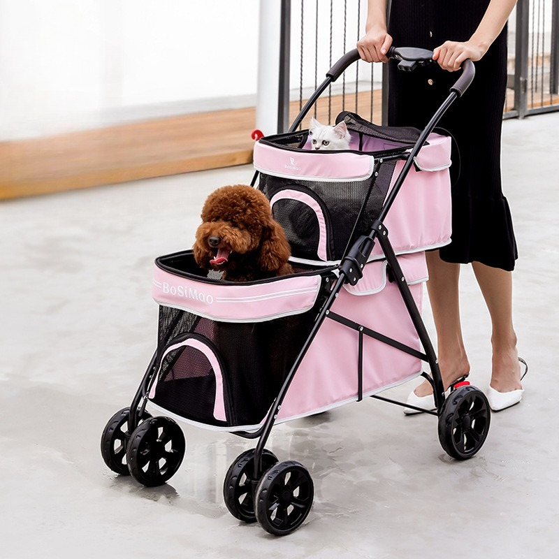 Portable Double-layer Pet Stro - огляд і ціна Pet Stroller Carrier