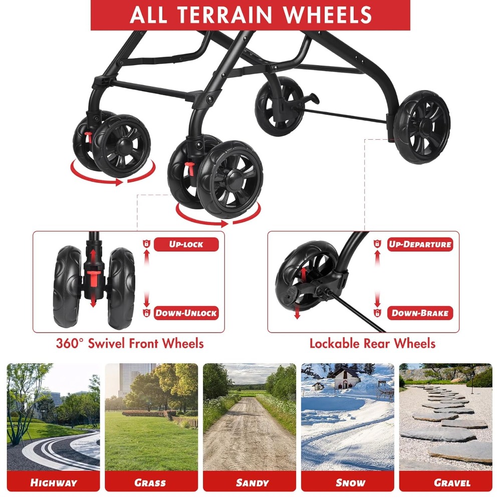 Double Pet Stroller With 2 Det - огляд і ціна Pet Stroller Carrier