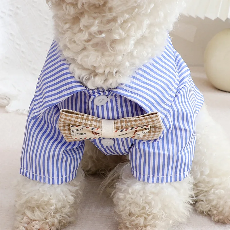 Dog Clothes Bowknot Striped Sh - огляд і ціна Pet Supplies Co