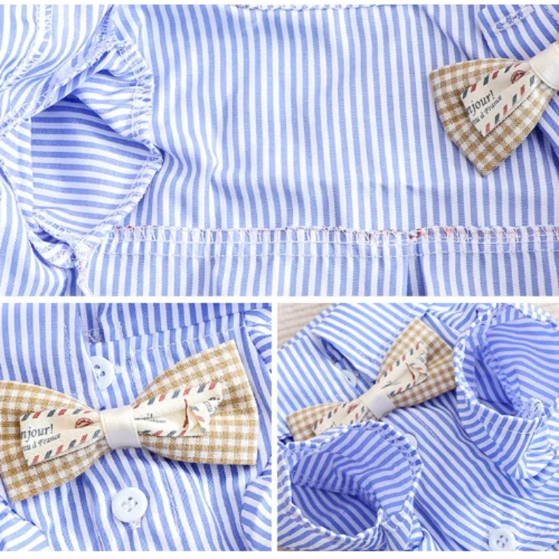Dog Clothes Bowknot Striped Sh - огляд і ціна Pet Supplies Co