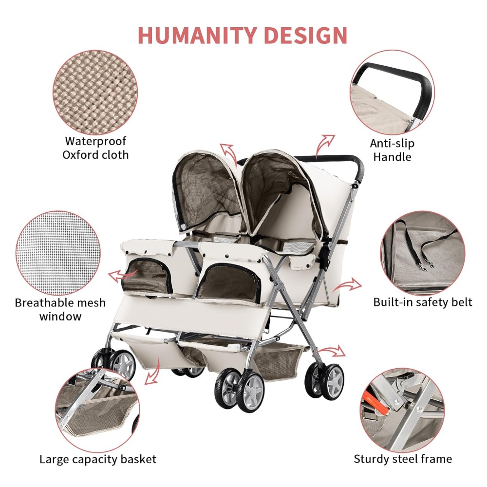 Pet Stroller, Foldable Strolle - огляд і ціна Pet Stroller Carrier