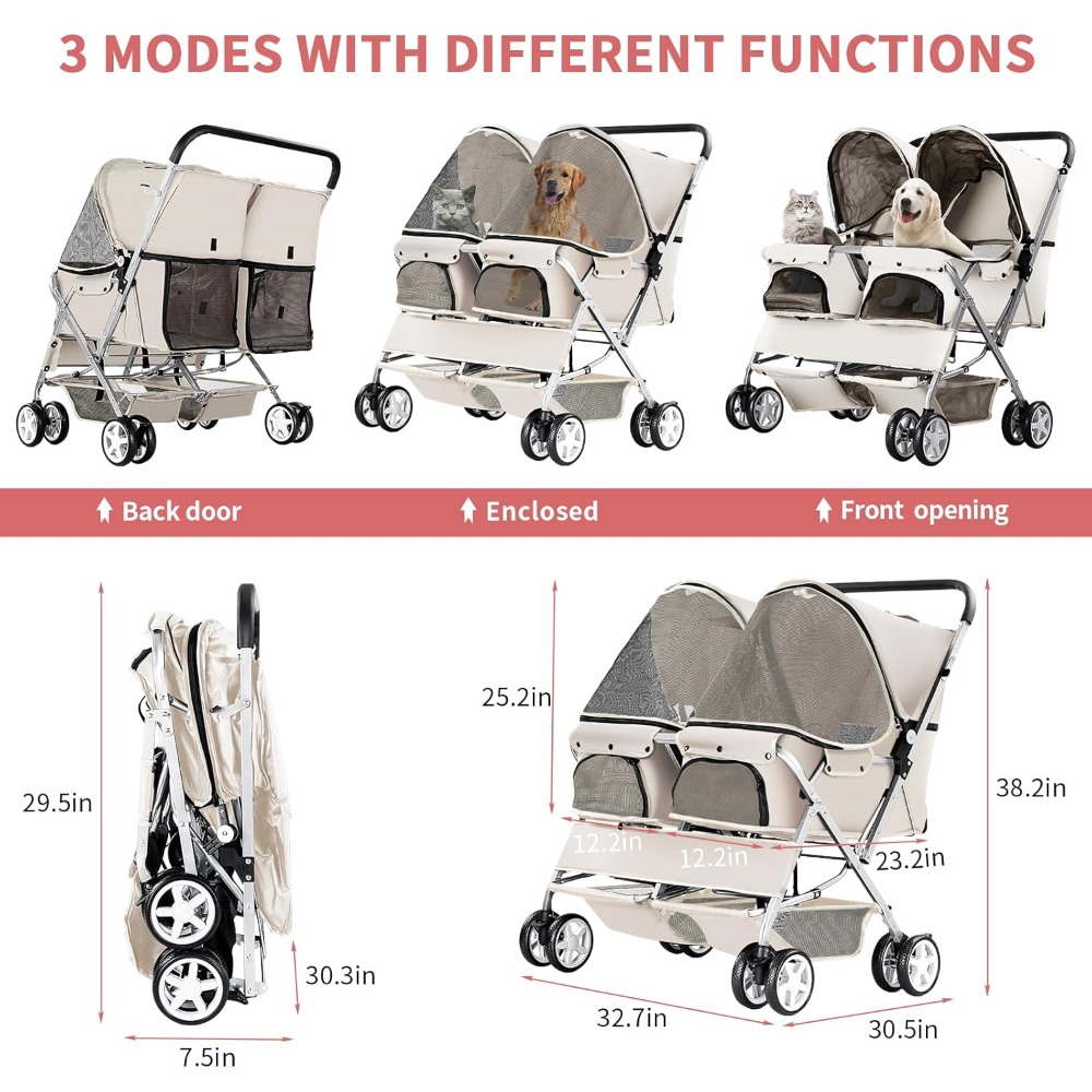 Pet Stroller, Foldable Strolle - огляд і ціна Pet Stroller Carrier